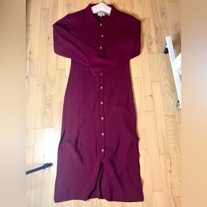 Nanushka M burgundy Knit dress
